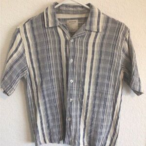 Men's Blue Striped Shirt